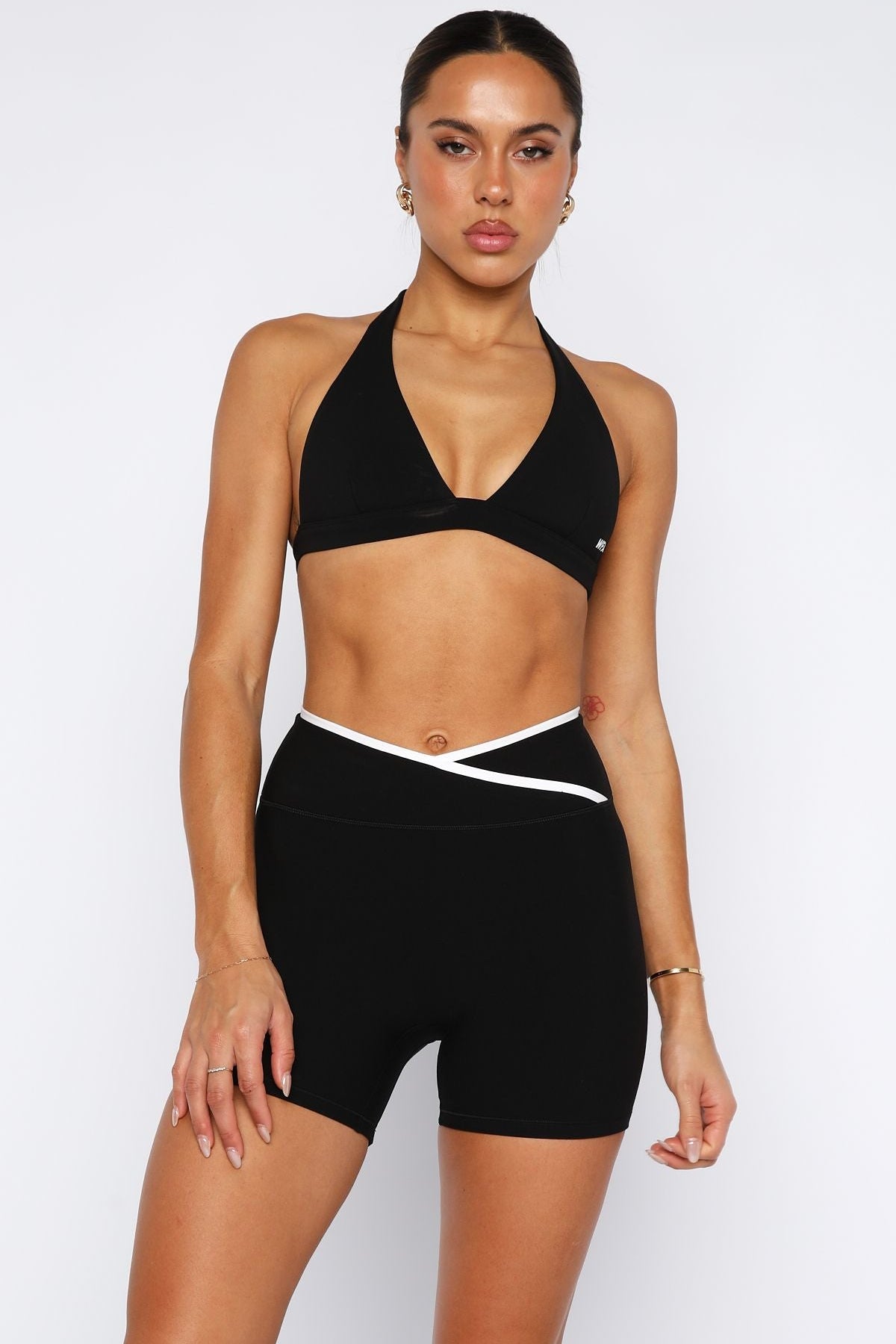 Defence Bike Shorts Black/White