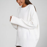 Casual Solid Color Pullover Sweater