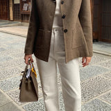 Slim Wool Coat Blazer