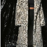 Collar Leopard Plush Overcoat