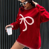 Pullover Bow Detail Sweater