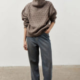Chunky Knit Half Zip Sweater