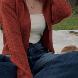 Collared Cable Knit Sweater