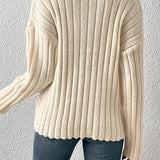 Fashion Lapel Knit Sweater