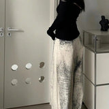 Vintage Straight Tie Dye Jeans