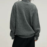 Chunky Knit Cross Button Sweater