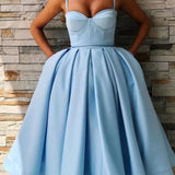 High-End Tulle Ball Gown Spaghetti Strap Party Dress