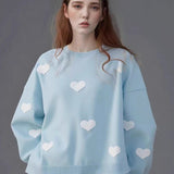 Heart Jacquard Knit Sweater