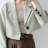 Chic Crop Top Blazer