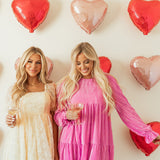 Strawberry Pink Flounce Sleeve Tiered Ruffled Velvet Mini Dress
