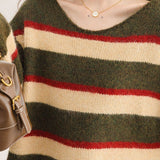 Crew Neck Colorblock Sweater