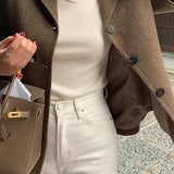 Slim Wool Coat Blazer