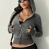 Retro Long Sleeve Hoodie
