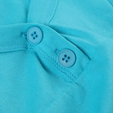 Buttoned Puff Sleeve U Neck Slim Blouse