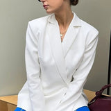 Backless Notched Oversize Blazer