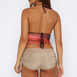 Try That Again Halter Top Sunset Haze