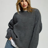 Loose Fit Pullover Knit Sweater