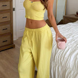 Soft Relaxed Cami Pants Two Piece Set