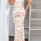 Slim Fit Maxi Floral Dress