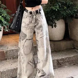 Punk Loose Fit Washed Jeans