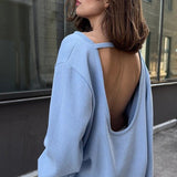 Loose Fit Backless Sweater