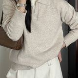 Slouchy Polo Style Sweater