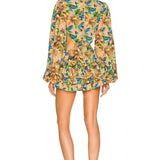 Edana Cut-out Tiered Mini Dress