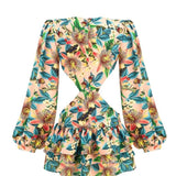Edana Cut-out Tiered Mini Dress