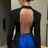Backless Slim Party Blazer