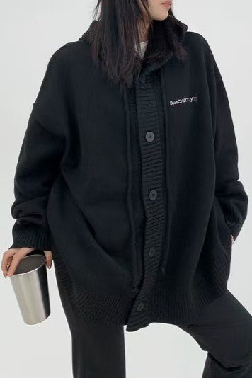 Loose Fit Drawstring Sweater