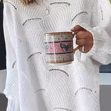 Loose Fit Crochet Sweater