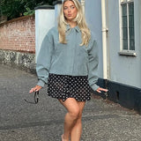 Suede Lantern Sleeve Loose Jacket