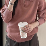 Slouchy Polo Style Sweater