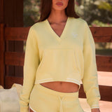 Casual V Neck Hoodie Pullover Hoodie