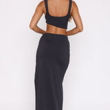 It Feels Wrong Maxi Dress Steel