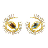 Exaggerated Eye Shaped Earrings