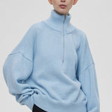 Cozy Half Zip Knit Sweater