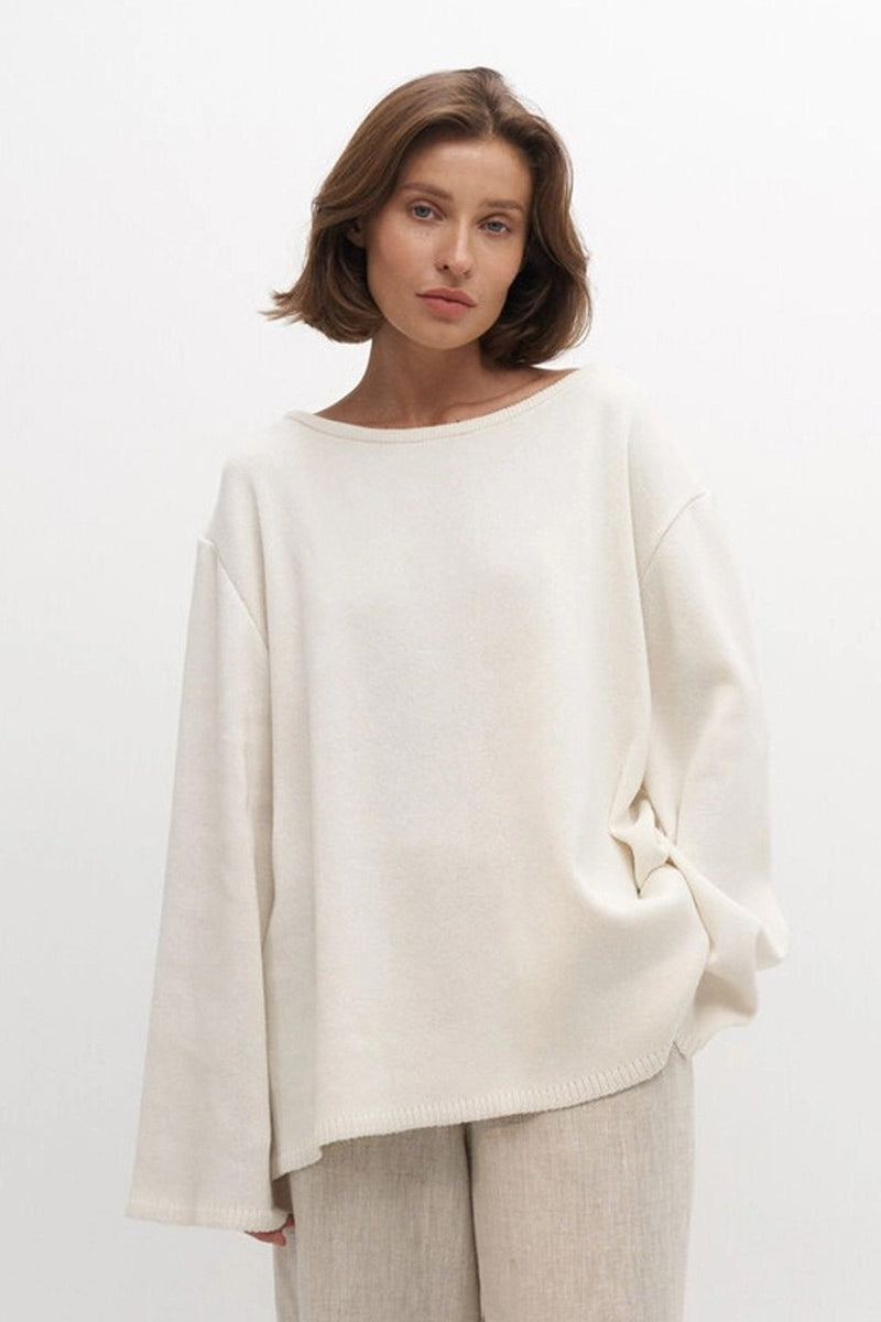 Loose Fit Backless Sweater