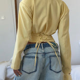 Solid Color Short Casual Blazer