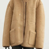Reversible Stand Collar Puffer Jacket
