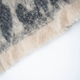 Leopard Print Jacquard Short Fringe Scarf