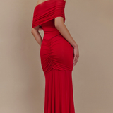 Piper - Off-Shoulder Pleated Maxi Dress