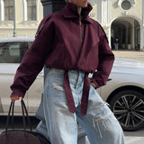Buttoned Short Street Jacket