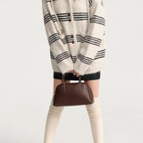 Colorblock Striped Hooded Sweater