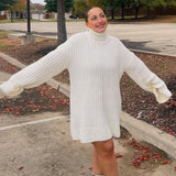 Casual Knit Turtleneck Sweater