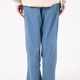 Metal Hole Hollow Out Straight Jeans