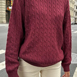 Minimalist Solid Long Sleeve Sweater