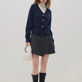Chic Embroidered Cable Knit Cardigan