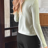 Casual Knit Button Front Sweater