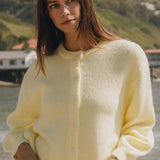 Casual Solid Buttoned Long Sleeve Knit Cardigan